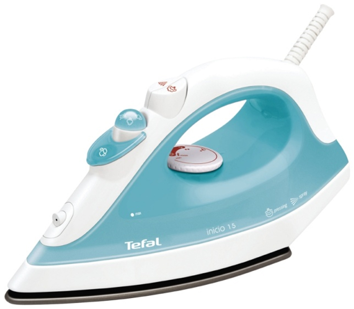 Утюг Tefal FV1216EO, 200 мл, Белый/Голубой photo Утюг Tefal FV1216EO, 200 мл, Белый/Голубой photo